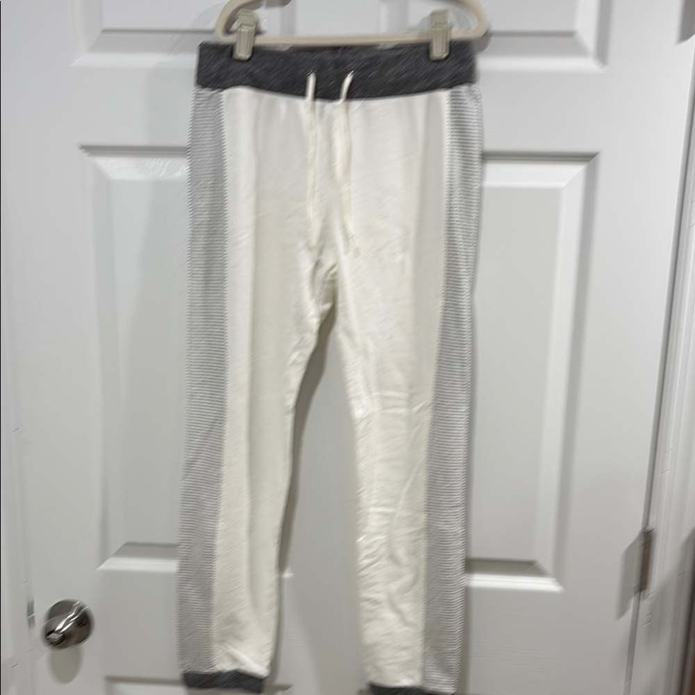 Monrow Cream and Gray Women's Joggers